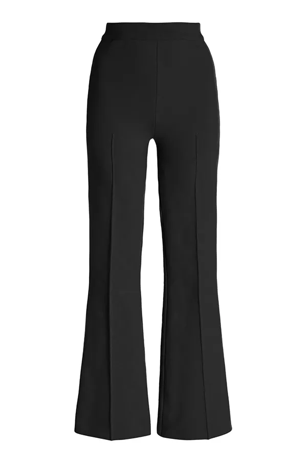 Kick Stretch-Cotton Pants In Subtle Jacquard Black