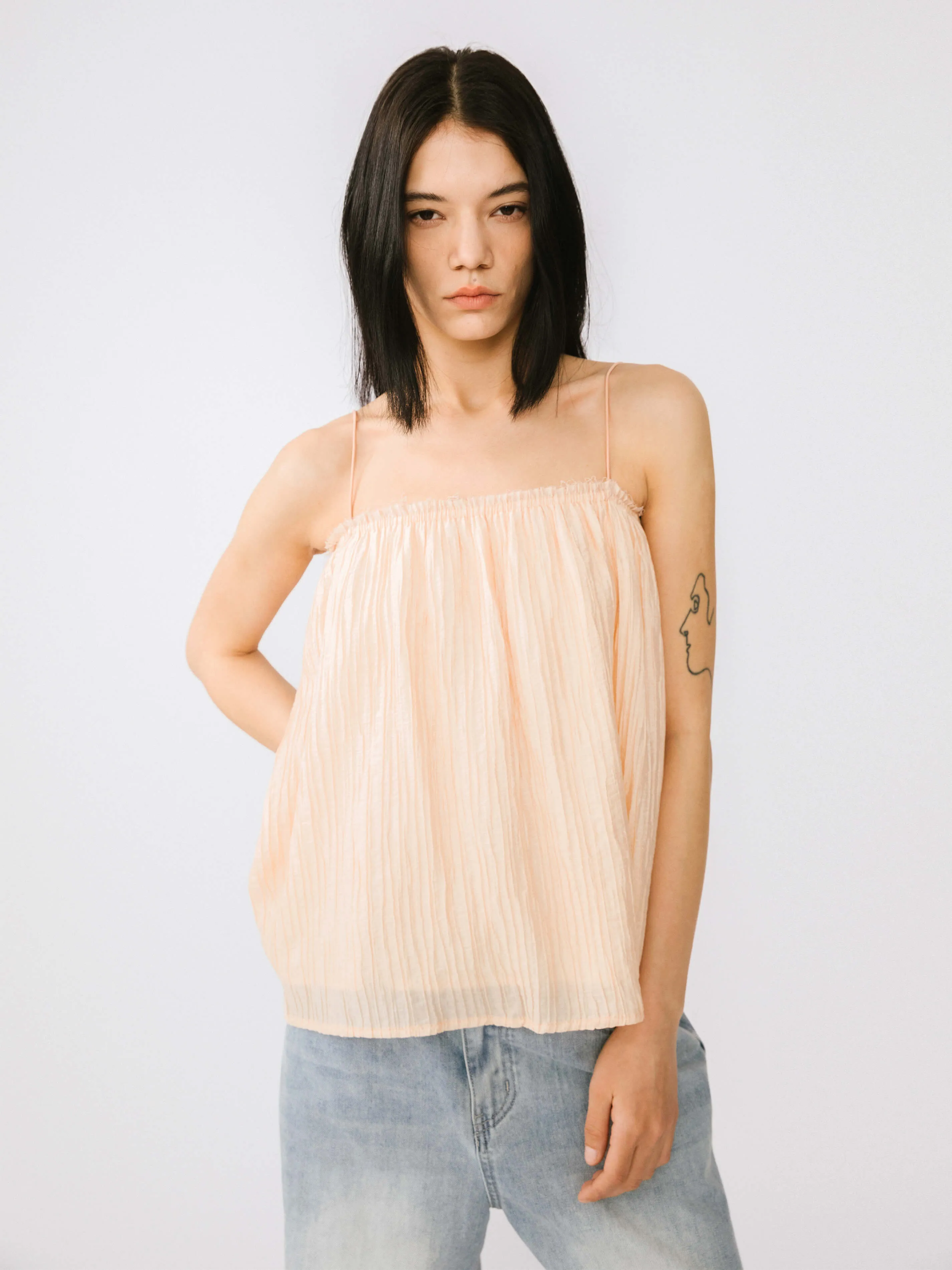 Spaghetti Strap A-line Top