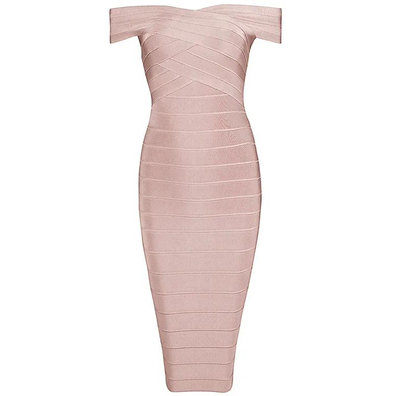 Women's Summer Off-Shoulder Sheath Sleeveless Dress